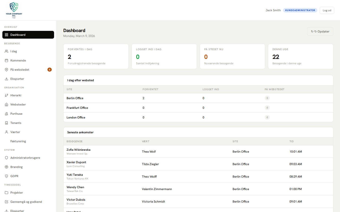 Europas Privacy-First Visitor Management Platform