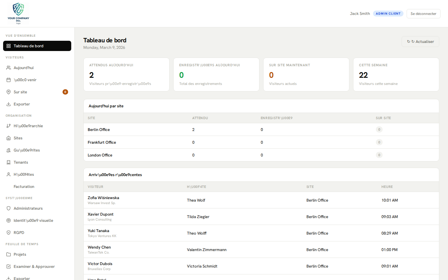 La plateforme européenne de gestion des visiteurs axée sur la confidentialité